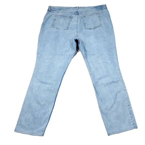 Abercrombie 90s Slim Straight Ultra High Rise Jeans Blue Curve Love Size 24 37 - Picture 2 of 8